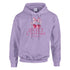 Lavender women's cherry hoodie in soft cotton blend with pink cherry graphic.