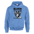 Blue Trance Gorilla men's graphic hoodie with gorilla wearing headphones and bold text.