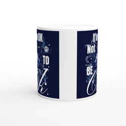 Cute It's OK Not To Be OK Mug | Mental Health Aesthetic Coffee Cup | Urban Palm Trees