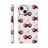 Lucky Cherries tough protective iPhone case with wraparound cherry print and glossy protection for iPhone 16-13