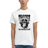 White Trance Gorilla graphic T-shirt with a gorilla wearing headphones.
