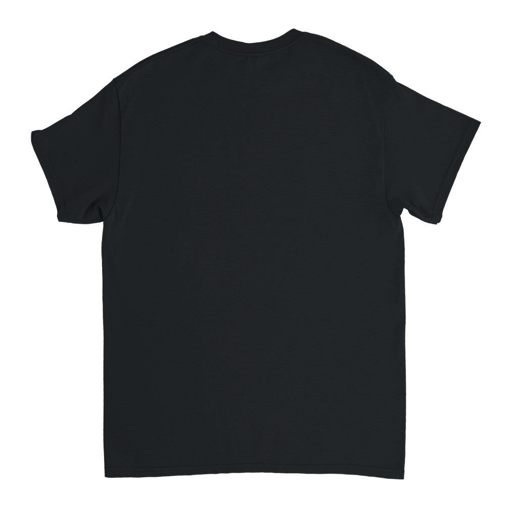 Black Retro Gamer men's graphic T-shirt, cotton blend, short-sleeve, back view.