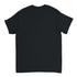Black Retro Gamer men's graphic T-shirt, cotton blend, short-sleeve, back view.
