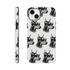 Gangster dog iPhone case for iPhone 16–13 with dual-layer protection and glossy wraparound print on back and sides.