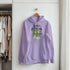 Purple Lemon women's cotton-blend hoodie with citrus graphic, pullover, sizes S–XL.