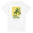 White cotton crew-neck T-shirt with retro lemon branch graphic and bold green 'LEMON NUTRITIONS' text.