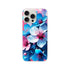 Blossom Floral iPhone case with blue and pink blooms; slim TPU protective cover for iPhone 16, 15, 14, 13