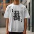 White King graphic T-shirt with crowned skull artwork and bold KING text.