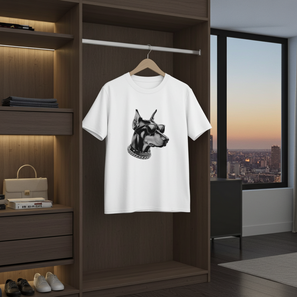 Y2K Dog T-Shirt for Men – Retro Streetwear Aesthetic Top