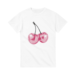 Cute Glitter Cherry T-Shirt for Women – Coquette Summer Retro