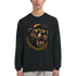 Black Grizzly Bear graphic sweatshirt with a roaring bear wearing yellow sunglasses, a cap, and a gold chain.