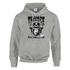 Trance Gorilla men's graphic hoodie, soft cotton blend, grey with gorilla wearing headphones design, sizes S–XL.