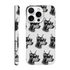 Gangster dog phone case with glossy wraparound print and dual-layer protection for iPhone 13–16.