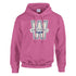 Pink Washington University women's hoodie in cotton blend with a large W graphic.
