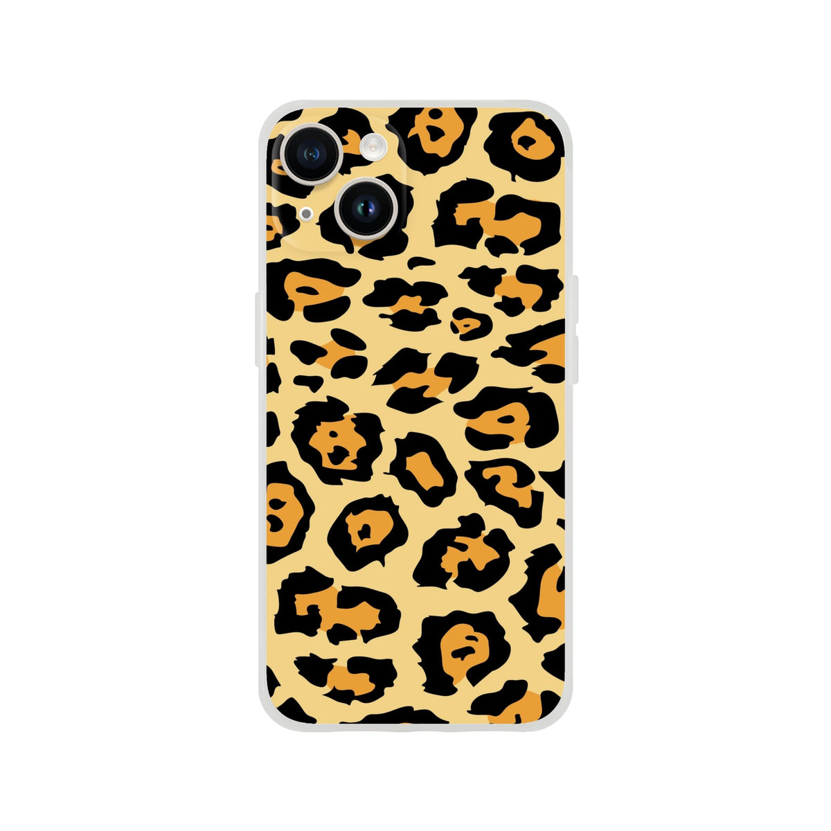 Classic leopard print iPhone case for iPhone 13–16 with retro animal print design.
