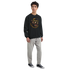 Black Grizzly Bear graphic sweatshirt with gold chain and sunglasses worn by a model.