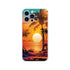 Tropical sunset palm trees on a slim protective iPhone case for iPhone 16 15 14 13.