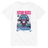 Monkey DJ graphic T-shirt with a colorful monkey wearing headphones and 'Future Beats Evolution' on white.