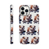 British Bull Dog iPhone case with wraparound print and skateboard bulldog, glossy dual-layer protection iPhone 16–13