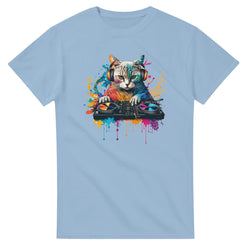 Cat DJ graphic T-shirt product image