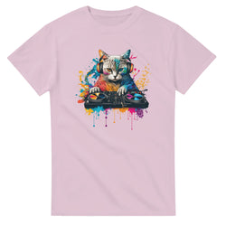 Cat DJ graphic T-shirt product image
