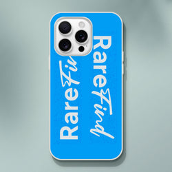 Rare Find Blue iPhone Case (13-16) with Positive Slogan, matte finish for urban everyday carry.