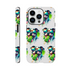 Chill Dog Tough Protective Case for iPhone 16–13; dual-layer wraparound print of dogs in sunglasses with popsicles.