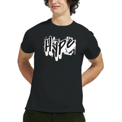 Urban Graffiti Graphic T-Shirt for Men with bold graffiti art, ideal for layered looks under denim jackets or hoodies.