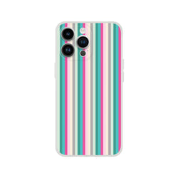 Pastel stripe iPhone case for iPhone 13-16, colorful aesthetic phone cover
