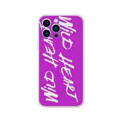 Cute Believe In Yourself iPhone case for iPhone 13–16 with slim matte finish and purple abstract scribble design.