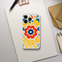 Floral Slim Protective Case for iPhone 13-16 with frosty transparent shell and vibrant flower design.