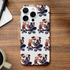 British Bull Dog skateboard print dual-layer protective case for iPhone 16/15/14/13 with glossy wraparound design.