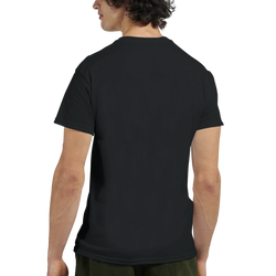 Back view of a man wearing Urban Graffiti Graphic T-Shirt for Men - Cool Streetwear Tee.