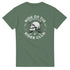 Green cotton-blend T-shirt with biker skull graphic and Ride or Die Rider Club lettering