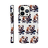 British Bulldog skateboard print phone case for iPhone 16–13, dual‑layer protective wraparound cover.
