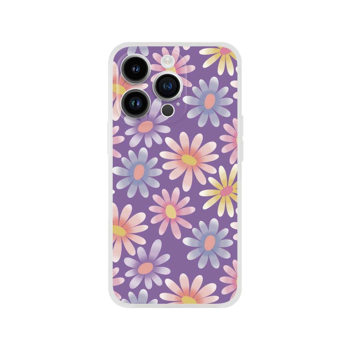 Retro Pastel daisy iPhone Case (13-16) Cute Floral Aesthetic Phone Cover