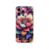 Mandala flower iPhone case with vibrant boho floral design, slim protective cover for iPhone 16, 15, 14, 13