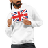 Men's Union Jack hoodie, 50/50 cotton-poly blend, bold graphic, sizes S to XL, warm durable casual wear