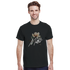 Men's black cotton-blend t-shirt with You Matter slogan and floral graphic, relaxed fit.
