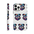 Vibrant bulldog-faced phone case with sunglasses, dual-layer protection and wraparound print on back and sides.