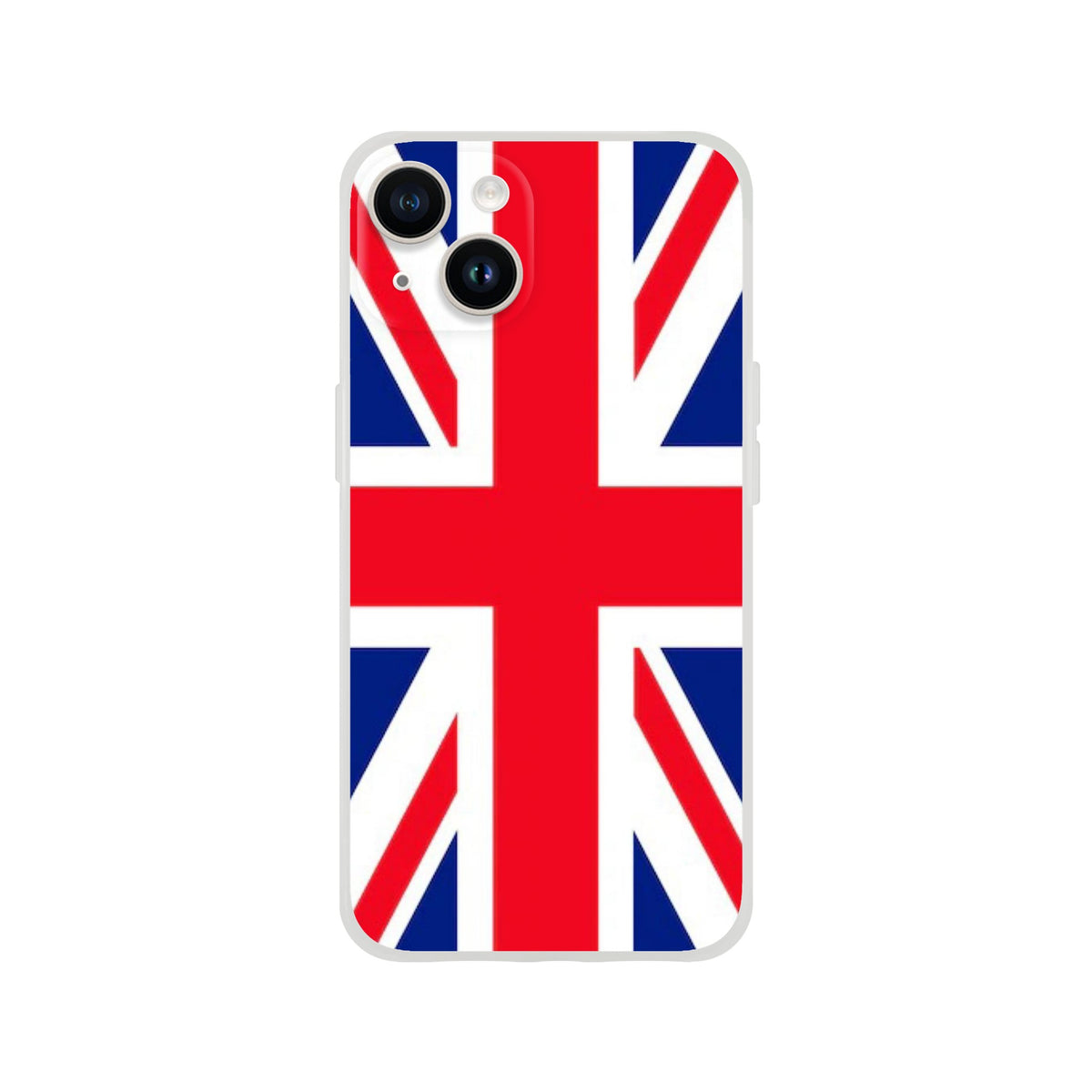Union Jack slim protective iPhone case with British flag design for iPhone 16/15/14/13.