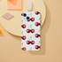 Lucky Cherries phone case: dual-layer protective cover with wraparound cherry print for iPhone 16/15/14/13.