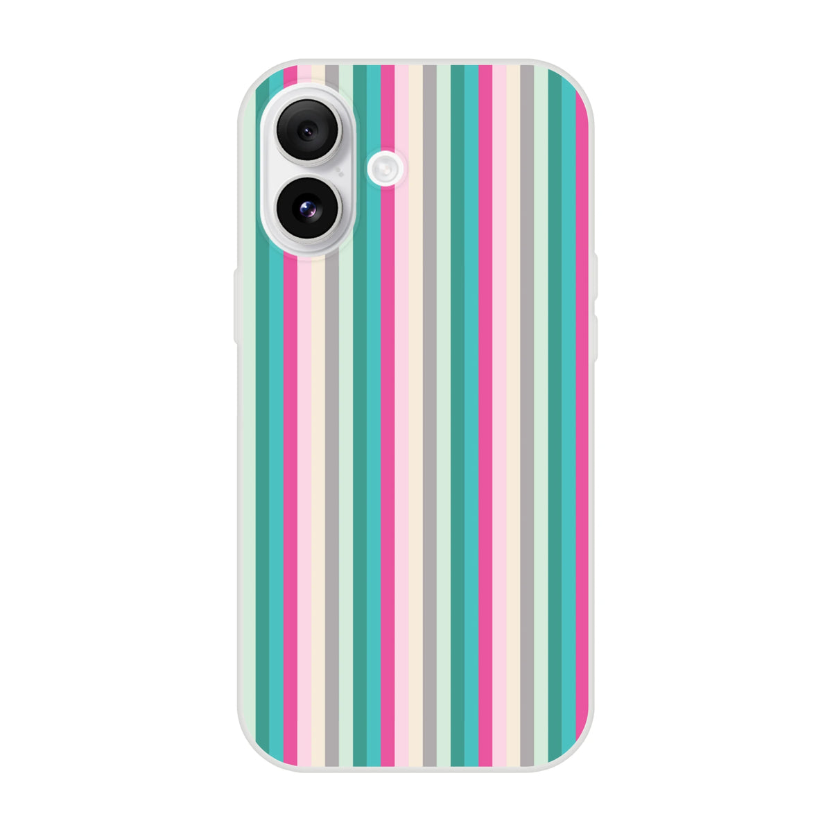 Pastel Stripe iPhone Case (13-16): colorful striped phone cover with a bold, streetwear-inspired look.