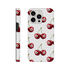 Lucky Cherries tough protective case with cherry wraparound print and dual-layer glossy finish for iPhone 16/15/14/13