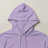 Pastel purple Lemon women's cotton-blend hoodie with drawstrings, cozy pullover