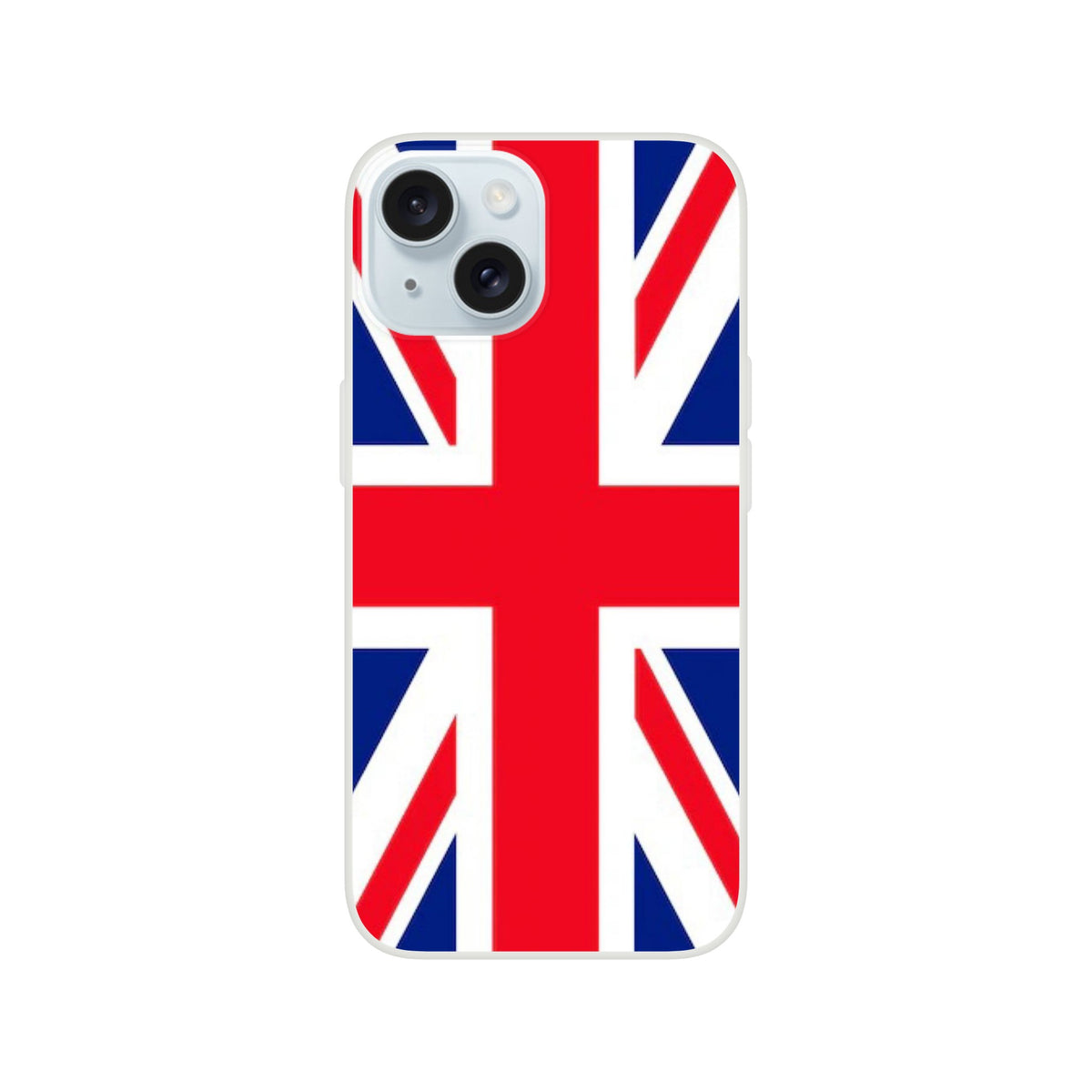 Union Jack flag iPhone case with slim protective cover for iPhone 16, 15, 14, 13