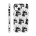 Gangster Dog phone case with wraparound print of sunglasses-wearing dog, dual-layer protection for iPhone 16–13.