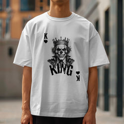 King skull graphic T-shirt product image