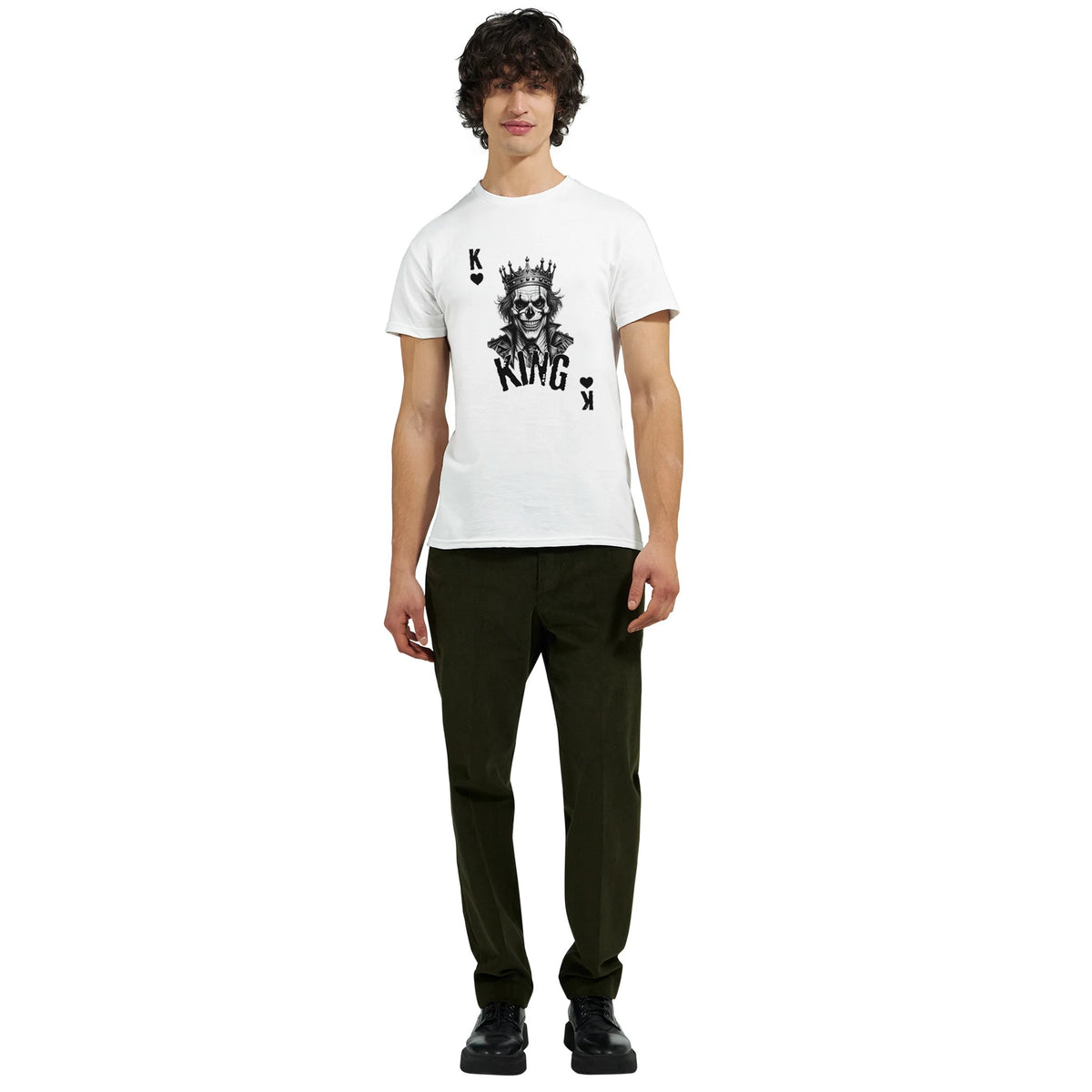 King skull graphic T-shirt product image