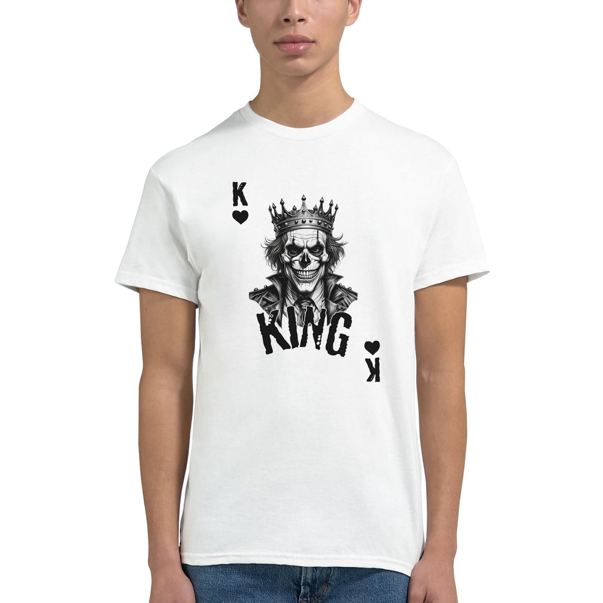 King skull graphic T-shirt product image